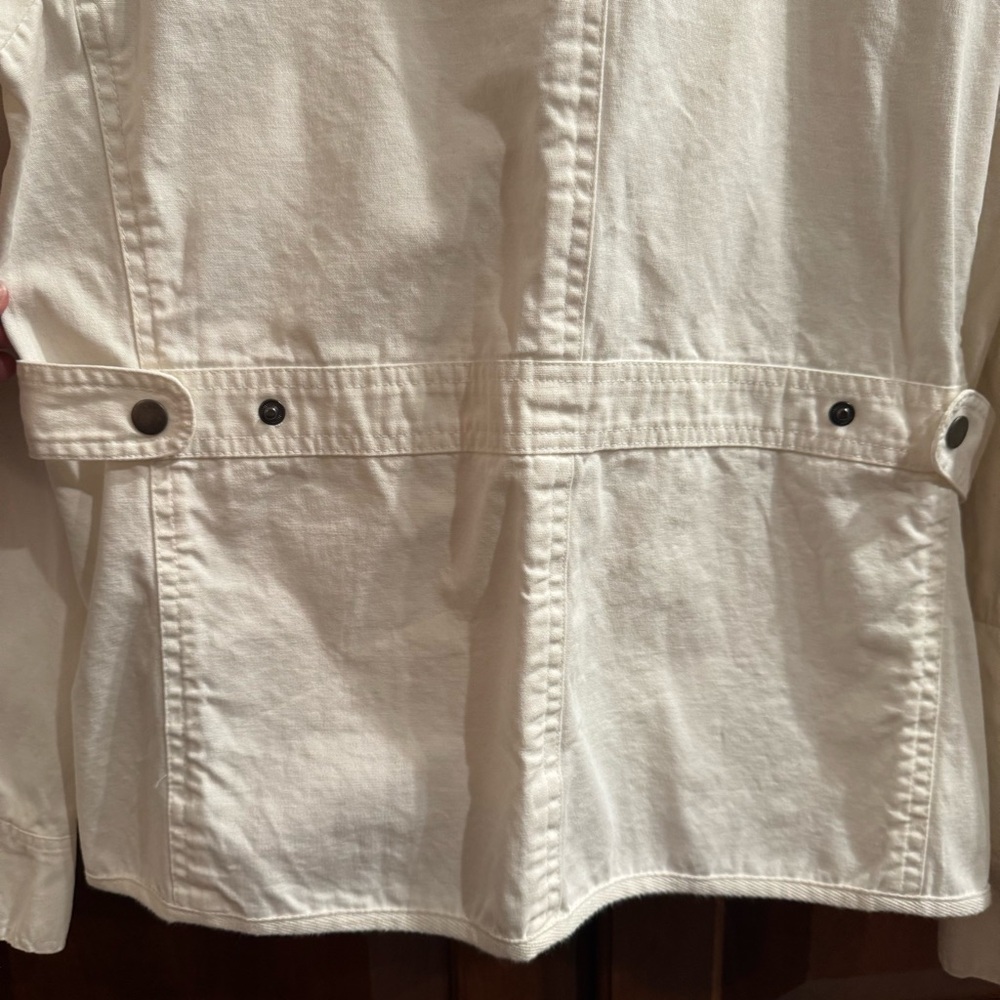 KUT from the Kloth White‎ Jean Utility Jacket Size M - Picture 7 of 15